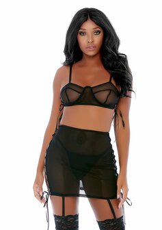 Put O-ring On It - Lingerie Rokje Set XL