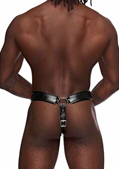 Stier - Immitatieleren Kuisheids Kooi String - S One Size