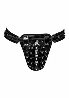 Stier - Immitatieleren Kuisheids Kooi String - S One Size