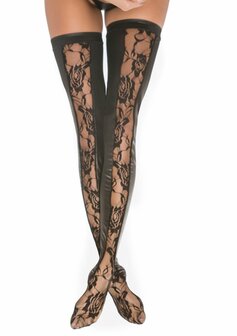 Lace &amp; Wetlook Panty - One Size O/S