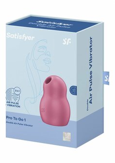 Pro to Go 1 - Dubbele Air Pulse Vibrator