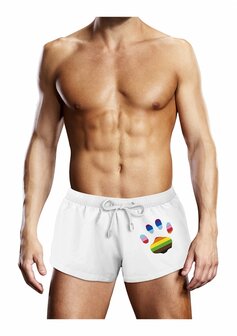 Swim Trunk White Oversized Paw M