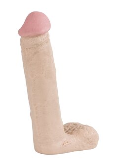 The Naturals - 8 inch Cock With Balls - White
