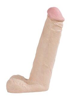 The Naturals - 8 inch Cock With Balls - White