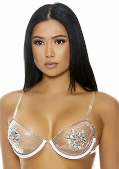Clear Things Up - Strasssteentjes BH - One Size One Size