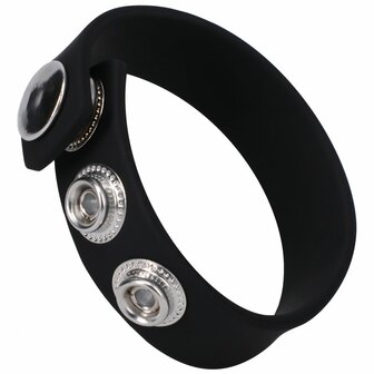 The Silicone 3 Snap - Black