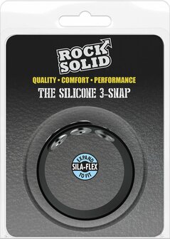 The Silicone 3 Snap - Black