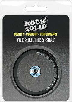 The Silicone 5 Snap - Black