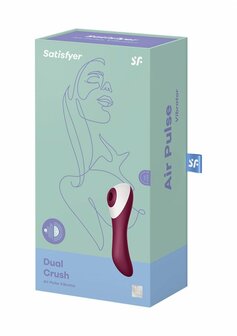 Dual Crush - Inbrengbare Dubbele Air Pulse Vibrator