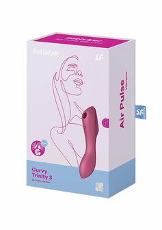 Curvy Trinity 3 - Inbrengbare Air Pulse Vibrator