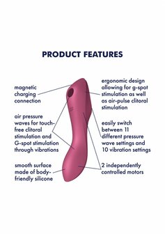 Curvy Trinity 3 - Inbrengbare Air Pulse Vibrator