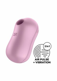 Cotton Candy - Dubbele Air Pulse Vibrator