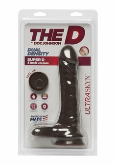 Super D - 8 Inch with Balls - ULTRASKYN - Brown