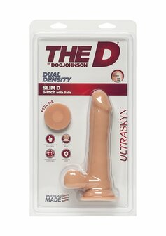 Slim D - Realistische ULTRASKYN Dildo met Ballen - 15 cm