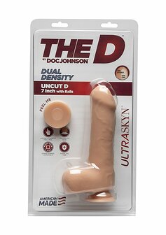 Uncut D - Realistische ULTRASKYN Dildo met Ballen - 18 cm