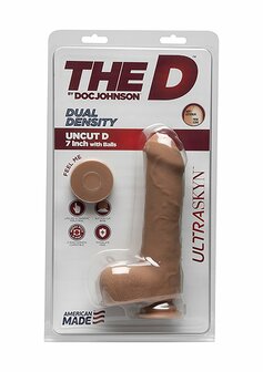 Uncut D - Realistische ULTRASKYN Dildo met Ballen - 18 cm