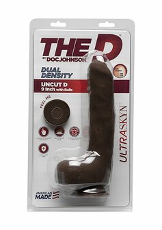 Uncut D - Realistische ULTRASKYN Dildo met Ballen - 22 cm