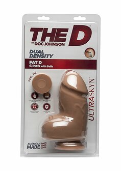 Fat D - Realistische ULTRASKYN Dildo met Ballen - 15 cm