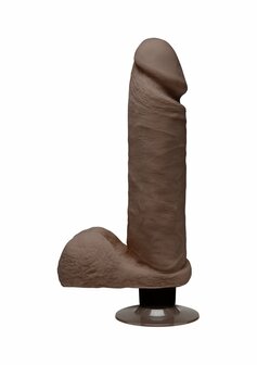Perfect D - Vibrerende Realistische ULTRASKYN Dildo met Ballen - 20 cm
