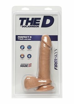 Perfect D - Realistische FIRMSKYN Dildo met Ballen - 18 cm
