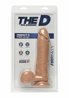 Perfect D - Realistische FIRMSKYN Dildo met Ballen - 20 cm