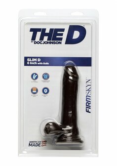 Slim D - Realistische FIRMSKYN Dildo met Ballen - 15 cm
