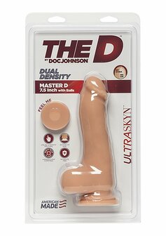 Master D - Realistische FIRMSKYN Dildo met Ballen - 18 cm