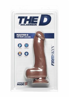 Master D - Realistische FIRMSKYN Dildo met Ballen - 18 cm