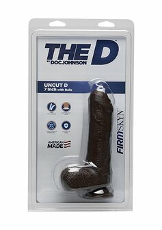 Uncut D - Realistische FIRMSKYN Dildo met Ballen - 18 cm