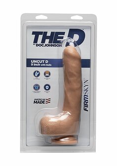 Uncut D - Realistische FIRMSKYN Dildo met Ballen - 22 cm