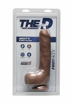 Uncut D - Realistische FIRMSKYN Dildo met Ballen - 22 cm