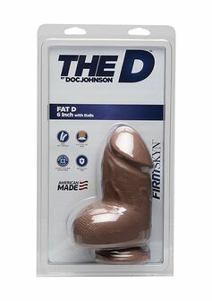 Fat D - Realistische FIRMSKYN Dildo met Ballen - 15 cm