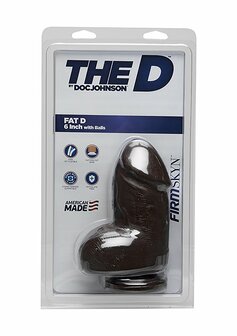Fat D - Realistische FIRMSKYN Dildo met Ballen - 15 cm