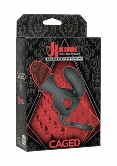 Caged - Vibrerende Siliconen Penis Kooi