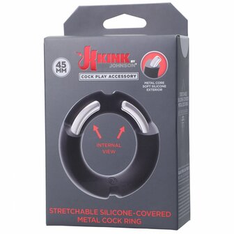 Siliconen Cockring met Metalen Binnenkant - 45 mm