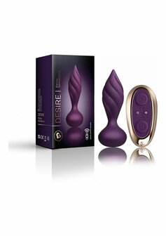 Petite Sensations Desire - Vibrerende Butt Plug met Structuur