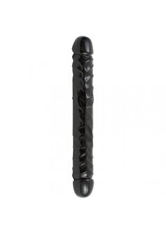 Jr. Veined Double Header - Dildo met Dubbele Uiteinden - 30 cm