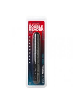 Jr. Veined Double Header - Dildo met Dubbele Uiteinden - 30 cm
