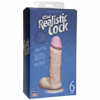 Dildo met Vac-U-Lock Zuignap - 15 cm