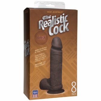 Dildo met Vac-U-Lock Zuignap - 20 cm