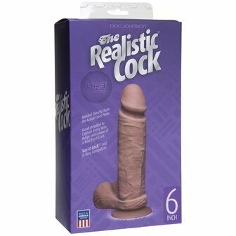 Dildo met Vac-U-Lock Zuignap - 15 cm