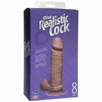 Dildo met Vac-U-Lock Zuignap - 20 cm