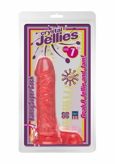 7 Inch Ballsy Super Cock - Pink