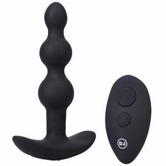 Beaded Vibe - Siliconen Anaal Plug met Afstandsbediening