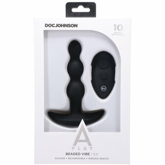 Beaded Vibe - Siliconen Anaal Plug met Afstandsbediening