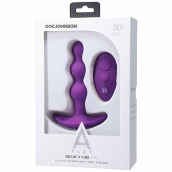 Beaded Vibe - Siliconen Anaal Plug met Afstandsbediening