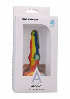 Groovy - Silicone Anal Plug - 4&#039;&#039; / 10 Cm - Sunrise