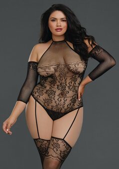 Visnet Teddy Bodystocking - Plus Size Queen Size
