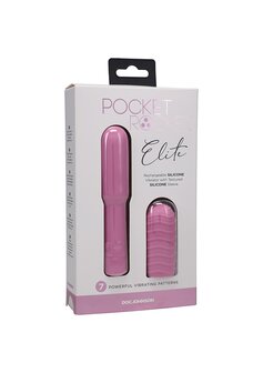 Elite - Mini Vibrator met Verwisselbaar Opzetstuk - 10 cm