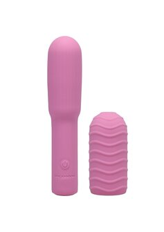 Elite - Mini Vibrator met Verwisselbaar Opzetstuk - 10 cm